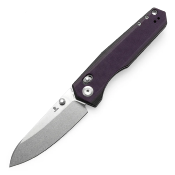 T1105V1 Couteau Tenable Beaver Cross Bar Lock Lame Nitro-V Manche Black/Purple - Livraison Gratuite