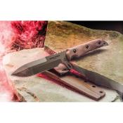 TPMS01 Couteau Fixe TOPS Missile Strike Lame Acier 1095 Manche Micarta Coyote Étui Kydex Made In USA - Livraison Gratuite