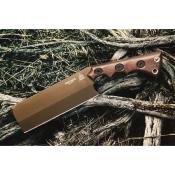 TPTNAT02 Couteau Fixe TOPS Nata Lame Acier 1095 Manche Micarta Noir/Brun Étui Ceinture Made In USA - Livraison Gratuite