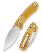 TVJM02YPN Couteau Trivisa Koala-Y Lame Drop Point Acier N690 Manche Ultem Sécurité Axis/Crossbar Bearing - Livraison Gratuite