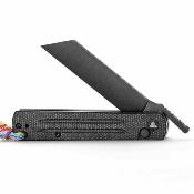 TVTY11BM10 Trivisa Hydra 04B – Couteau Higonokami Lame Acier 10Cr15CoMoV Button Lock Manche Micarta Black – Livraison Gratuite