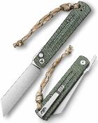 TVTY11GM10 Trivisa Hydra 04G – Couteau Higonokami Lame Acier 10Cr15CoMoV Button Lock Manche Micarta Green – Livraison Gratuite