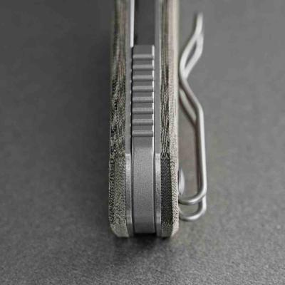 VOSA2218 Couteau Vosteed Psyop 299 A2218 | Lame Drop Point Acier S35VN Manche Micarta UltreX™ Top Liner Lock - Livraison Gratuite