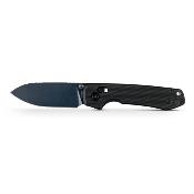 VOSA4910 — Vosteed Raccoon 2.0 Lame Acier Nitro-V 59-61 HRC Blue Stonewash Drop-Point Manche Plaquettes G10 Noir Crossbar Lock Thumb Stud Clip Livraison Gratuite