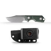 VOSD0601 Couteau Vosteed Quokka-O Bowie Lame Acier 14C28N Micarta Green Housse Kydex - Livraison Gratuite