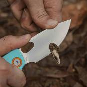 VOSD2608 Couteau Vosteed Porcupine A2608 – Couteau Lame Acier 14C28N Manche G10 Sky Blue Top Liner Lock Clip Réversible – Livraison Gratuite