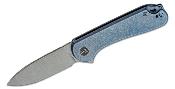 WE18062X2 Couteau We Knife Elementum Blue Titane Lame Acier CPM-20CV IKBS - Livraison Gratuite 