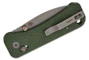 WE230753 Couteau We Knife Banter 2 Crossbar Lock Lame Drop Point Acier S35VN Manche Micarta Green Pivot Céramique - Livraison Gratuite