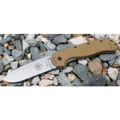 Couteau ESEE Avispa Coyote Brown Blade Acier AUS-8 Manche FRN Frame Lock BRK1301CB - Free Shipping