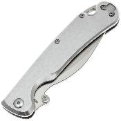 DGRF23FSSSV — Couteau Daggerr Pelican Lame Acier VG-10 Drop Point Satiné Serrated Manche Acier Inox Frame Lock Livraison Gratuite