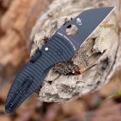 SC264GMCBKP Spyderco MicroJimbo Salt – Couteau pliant Compression Lock Lame Acier CPM MagnaCut Manche G-10 Noir USA - Livraison Gratuite