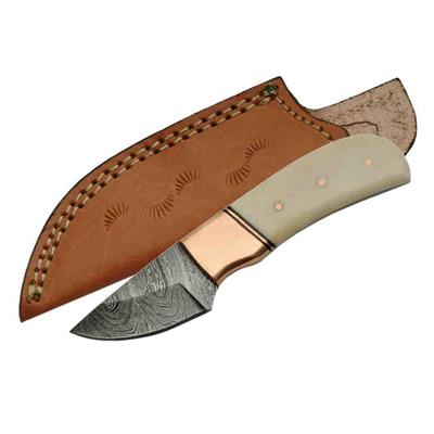 DM1146CP Couteau Skinner Damas 256 Couches Etui Cuir - Livraison Gratuite
