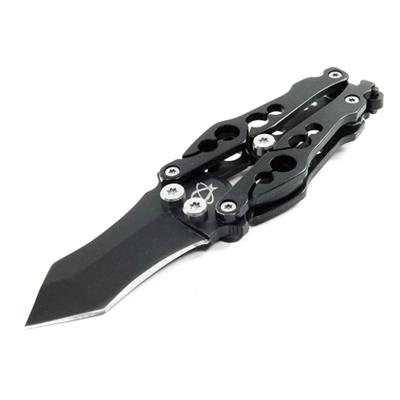 Couteau Mantis Bottleneck Tanto Lame & Manche en Acier 400 Fonction Ouvre Bouteilles MANBK2B - Free SHipping