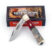 MR584 Couteau Marbles Wood Duck Decoy Lame Acier Inox Mache Décor Canard - Livraison Gratuite