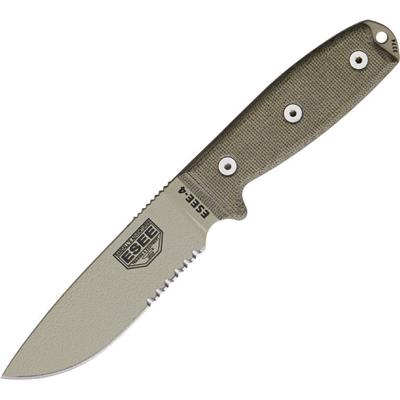 COUTEAU ESEE RAT CUTLERY - RAT Cutlery RC-4 Desert Tan Serrated Knife RC4SDT - LIVRAISON GRATUITE