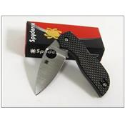 Couteau SPYDERCO CHAPARRAL Manche Fibre de Carbon Acier CPM-S30V SC152CFP - LIVRAISON GRATUITE