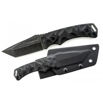 Couteau de Survie Tactical Schrade Tanto Acier 8Cr13 Carbone Manche G-10 SCHF15 - Free Shipping