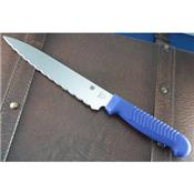 Couteau Spyderco Kitchen Utility Knife Serrated Acier MBS-26 Manche polypropylène Made In Japan SCK04SBL - Free Shipping