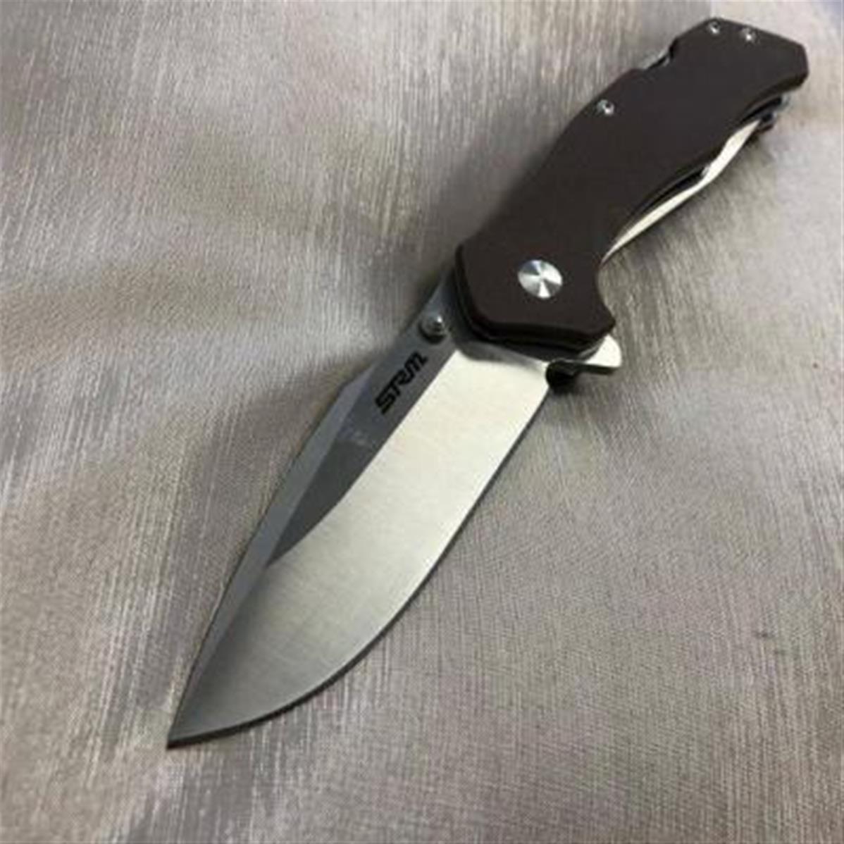Couteau SRM Knives Sanremu Multitools Acier 12C27 Ouvre Bouteilles Scie