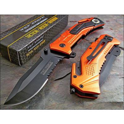 Couteau Tactical Rescue Evasion EMT Ouverture Assistée Lame Inox Cutter Brise Vitres TF688EMT - Free Shipping