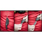 Couteau de Cou Tops Crow Hawke Acier Carbone 1095 Manche Micarta Etui Kydex Made In USA TPCRH01 - Free Shipping
