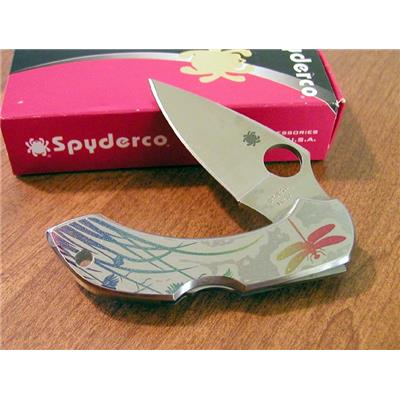 Couteau SPYDERCO Stainless DRAGONFLY TATTOO SC28PT