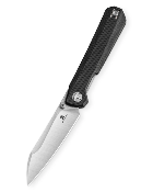 BTKMK20A — Couteau Pliant Bestechman Curvee Liner Lock Lame Acier AEB-L Two-Tone Manche Plaquettes G10 Noir Front Flipper Thumb Stud Livraison Gratuite