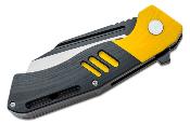 BTKG46A Couteau Bestech Rockface Black/Yellow Wharncliffe Lame Acier D2 IKBS - Livraison Gratuite