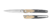 BTKMK14B Couteau Bestechman Lanza Khaki & Black Drop Point Acier 14C28N Manche G10 Sécurité Linerlock - Livraison Gratuite