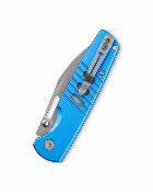 BTKMK15D Bestechman Vector Blue – Couteau Pliant Drop Point Acier D2 Manche Aluminium Button Lock – Livraison Gratuite