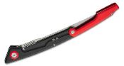 CIVC22029B1 CIVIVI Shawka Fillet – Couteau Pliant Fillet Lame Trailing Point 14C28N Manche Aluminium Noir & Rouge Étui Nylon - Livraison Gratuite