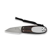 CIVC250545 — Couteau CIVIVI Purr Lame Acier Nitro-V Reverse Tanto Stonewashed Manche Plaquettes G10 Orange, Noir et Blanc Double Detent Slip Joint - Livraison Gratuite