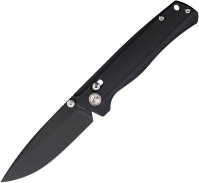 CMB17B CMB Braveman CMB-17B – Couteau Pliant EDC Axis Lock, Lame Drop Point S35VN PVD Noir, Manche Titane Black - Livraison Gratuite 
