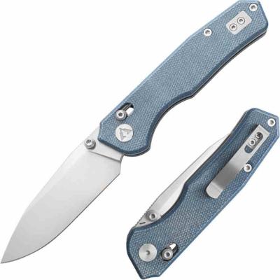 CMB18D CMB Explorer CMB-18D – Couteau Pliant EDC Axis Lock Lame Drop Point 14C28N SW Manche Micarta Blue - Livraison Gratuite 