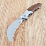 Lot de 3 CN211637 Couteau Gipsy Hawkbill EDC Lame Acier 3Cr13 Manche Bois Liner Lock – Livraison Gratuite