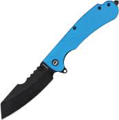 DGRRNFBLBW Couteau Daggerr Rhino Blue Lame Acier 8Cr14MoV Black - Livraison Gratuite