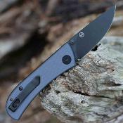 EKC220BGY Couteau EIKONIC Fairwind Linerlock Blue Lame Acier D2 Black Manche Blue G10 Linerlock - Livraison Gratuite