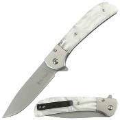 ERA2022MP Elk Ridge A/O | Lame Acier 3Cr13MoV Spectrum | Manche Imitation Nacre| Liner Lock - Livraison Gratuite