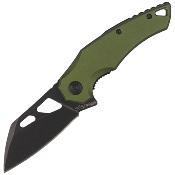 FE026 Couteau Fox Edge Atrax Green Lame Acier 8Cr13MoV IKBS - Livraison Gratuite