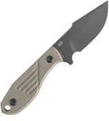 G014A8 Couteau Tenable Tiny Dancer | Lame Harpoon Acier D2 gray TiNi | Manche Sand G10 - Housse Kydex - Livraison Gratuite