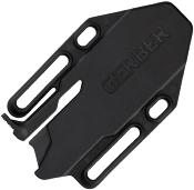 G2009298 — Couteau Gerber Forefront Black Lame Acier 420HC Drop Point Blanche Manche GFN Noir Étui GFN - Livraison Gratuite