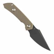 G3034A4 Kansept Fenrir | Couteau Lame Harpoon Acier D2 | Manche Light Sand G10 Housse Kydex - Livraison Gratuite 