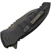 HO24166 Couteau Hogue X1 Microflip Button Lock Lame CPM-154 Made USA