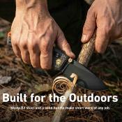 J1970BBK Couteau CJRB Doubletap | Lame Drop Point Acier D2 | Manche Black G10 Recoil Lock V2 - Livraison Gratuite