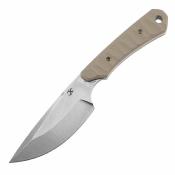KG006A5 Kansept Flank | Couteau Fixe Lame Acier D2 Stonewashed | Manche G10 Sand Etui Kydex - Livraison Gratuite