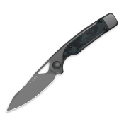 KI3729A2 Couteau Kizer Ara  – Lame S45VN Stonewash Manche Titane & Carbone Camo Bleu – Liner Lock – Livraison Gratuite