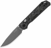 KIV34582BDA2 Couteau Kizer Begleiter 2.9 | Lame Acier BD1N Gray PVD | Manche Micarta Vortex Noir et Blanc | Livraison Gratuite