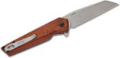 KS1432 Kershaw Avert – Couteau Pliant Assisté | Lame Wharncliffe Stonewash | Manche Bois Linerlock Clip - Livraison Gratuite