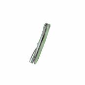KUB158R — Couteau Kubey Flash Lame Acier Sandvik 14C28N Reverse Tanto Satiné Manche G10 Jade Linerlock - Livraison Gratuite