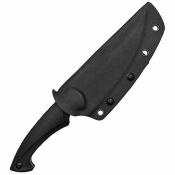 KUB231 Couteau de Chasse Kubey KU231 | Lame Scimitar Acier D2 Black Coated | Manche G10 Noir | Housse Kydex - Livraison Gratuite